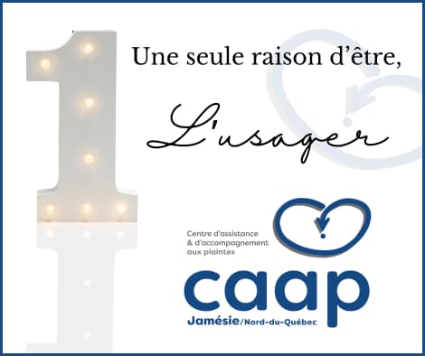 Slogan de l'organisme "L'usager, notre raison d'être!"